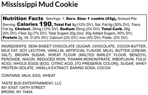 Mississippi Mud Cookie (12 Cookies)
